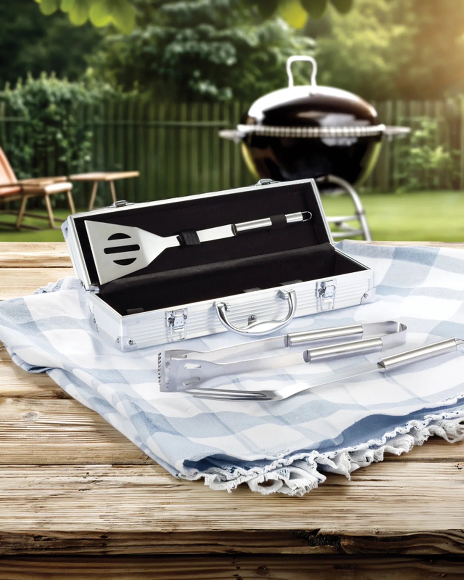 Bbq-set roestvrij staal aluminium om te personaliseren - 3
